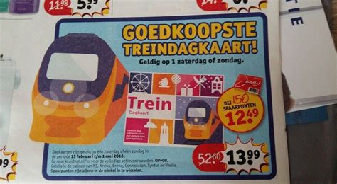 goedkope treinkaartjes kruidvat